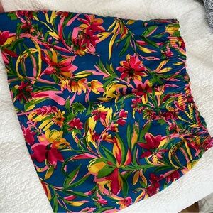 J Crew Lilly Pulitzer like linen pull on skirt